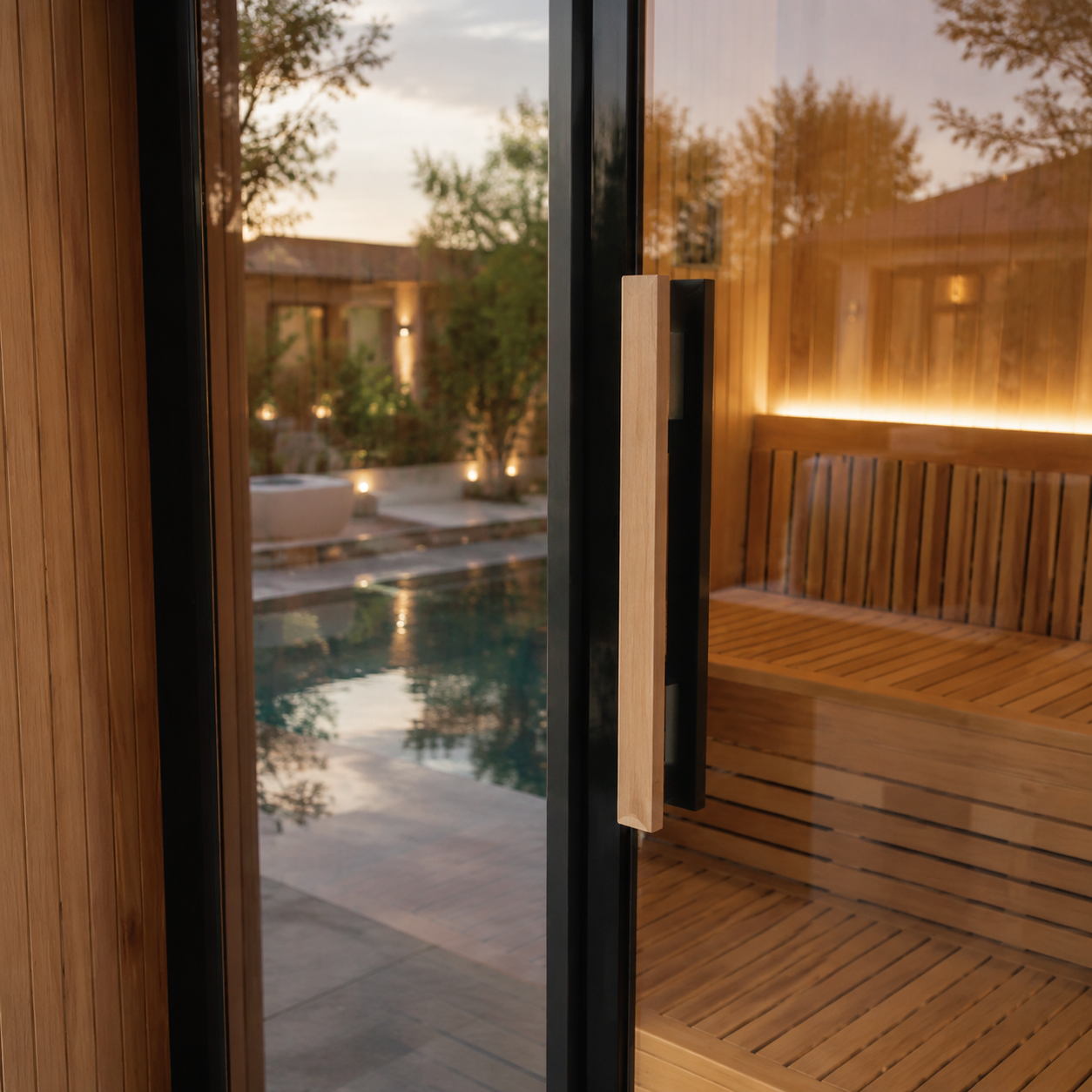 SIP-SQ Outdoor Sauna — 200 × 200 × 210 cm image 2