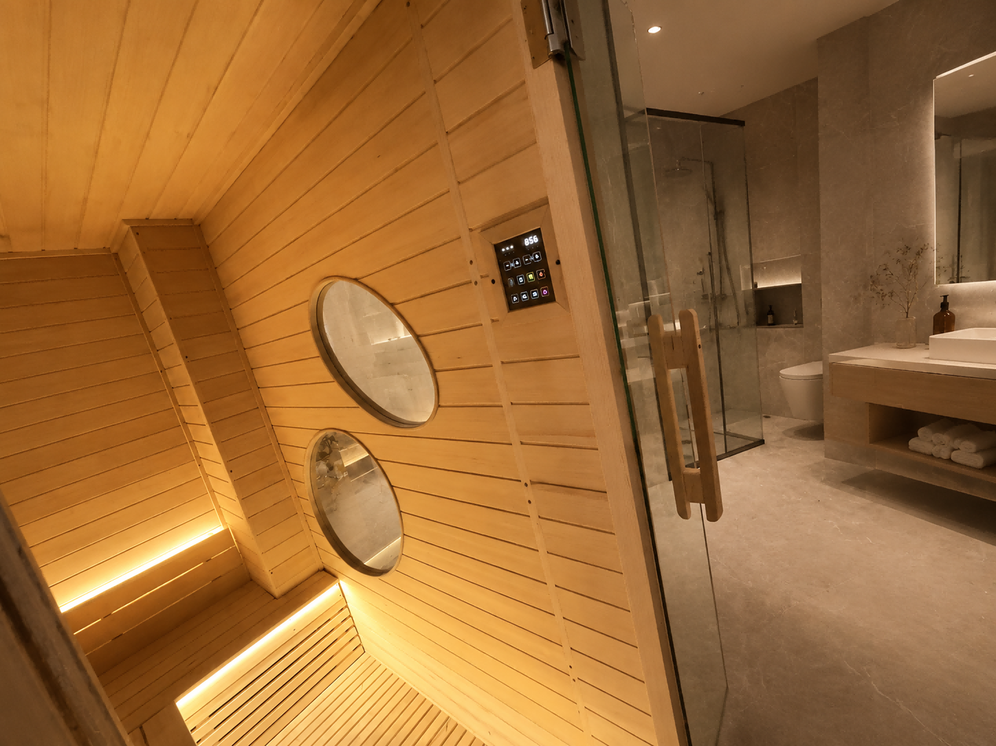 SIP-I074 Traditional Indoor Sauna — 120 × 200 × 200 cm image 2