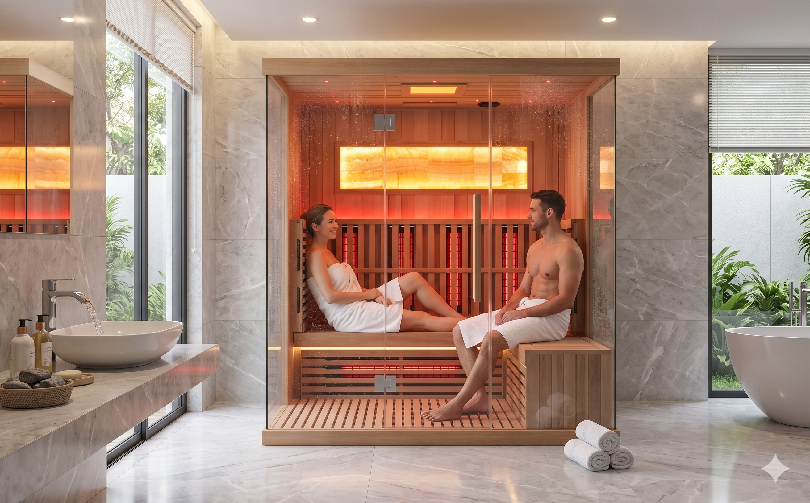 SIP-I069 Far-Infrared Sauna — 180 × 120 × 190 cm image 2