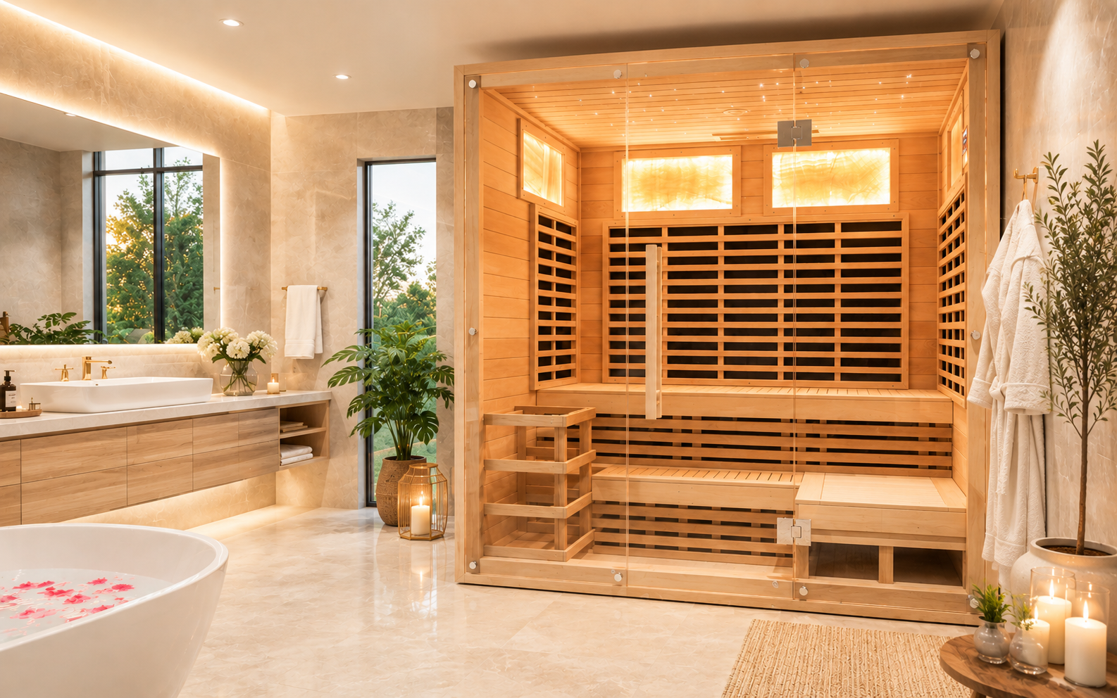 SIP-I043 Far-Infrared Sauna — 180 × 120 × 190 cm